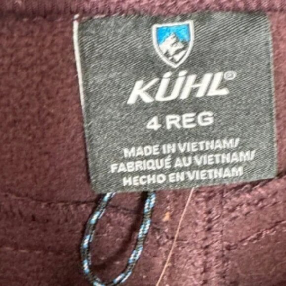Kuhl 6286 Frost softshell Lined winter snow Travel Hiking Pants Maroon Size 4 - Picture 3 of 7